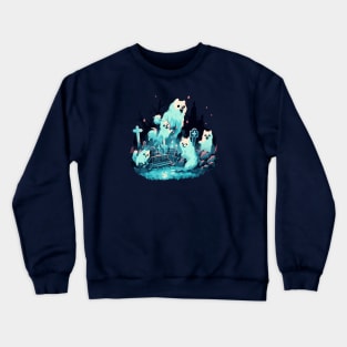 Happy dog ghosts Crewneck Sweatshirt